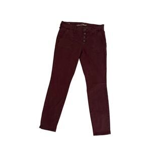 Universal Thread Mid-rise Skinny Burgundy Pants Women's Size 4 / 27R